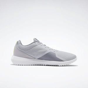 Reebok Flexagon Force Trainingsschuhe Herren - Grau/Weiß/HellGrün/Silber - DE 417-PCZ